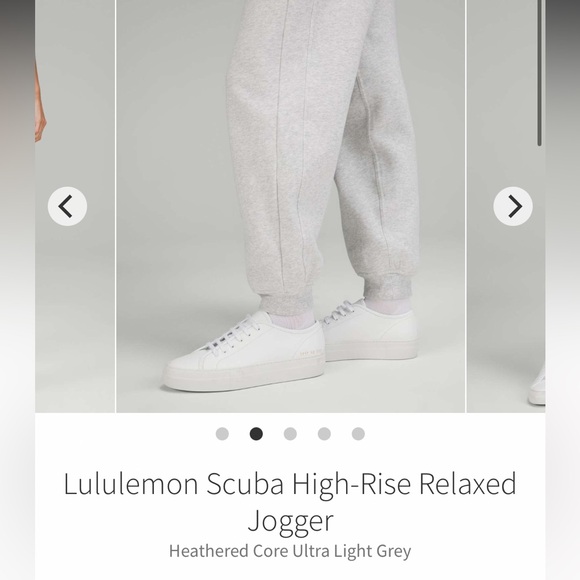 Lululemon Scuba High-Rise Relaxed Jogger Heathered Ultra Light Grey. Size 6 NWT - Picture 3 of 14